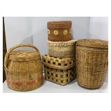 Large Covered Floor Baskets