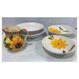 Large Hand Painted Serving Bowls Made in Italy