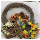 (6) Grapevine Wreaths & Star