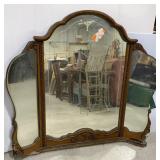 Antique Beveled Dresser Mirror