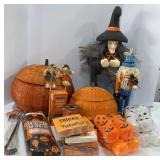 Paper Mache Witch, Pumpkin Baskets