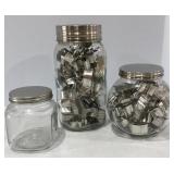 Large Ball Mason Jar of Cookie Cutters