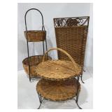 Tiered Wire Framed Baskets