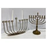 Brass & Chrome Menorahs