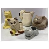 Cat Planters & Pitcher