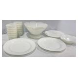 Anchor Hocking & Corning Crown Milkglass