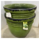 (2) Plastic 24in Planters