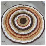 Vtg Rd Rag Rug