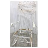 Antique Wrought Iron Rocking Chair