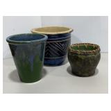 Glazed Pottery Planters