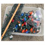 Tote of Vintage Christmas Lights