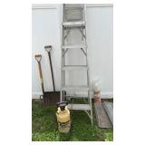 Aluminum Ladder, Hand Sprayer, Pitch Fork, Etc.