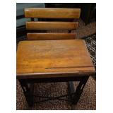Vintage Wooden School Desk / Chair