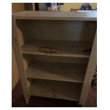 VTG White Wooden Cabinet with Shelves