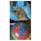 Disney Bowling Ball / Scooby Doo Bag