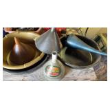 Galvanized Funnel, Oil Pans/ Funnels