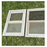 Two Small Windows with Screeens