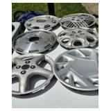 Six Non-Matching Hub Caps