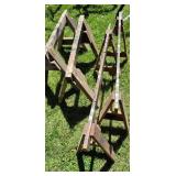 Four Saw Horses
