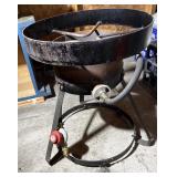 Cast Iron Outside Cooker/ Coleman Camp Stove