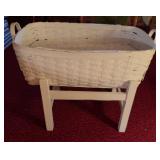 1914 Handmade Wicker Baby Basket
