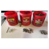 Coffee Jars full of Screws/Nails