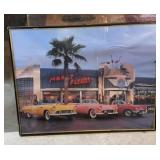 Classic Cars Picture/ Plexiglass