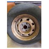 Chevy Steel Wheel Rim and Tire