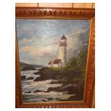 Oil Painting-Lighthouse on the Coast