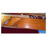 Wooden Stained Mantle with Brackets