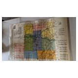 Laminated Fayette County Road Map