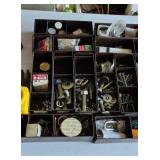 Various Nuts, Bolts, Bulbs, Sealant, Nails