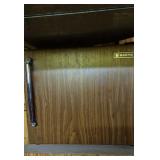 Vintage Sanyo Wood-Panel Mini Fridge