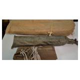 Vintage Tent, Tent Poles, & Canopy