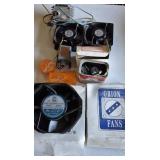 Vintage Fans, Amp, and Switches