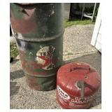 Eagle Galvanized Gas Can/ Metal Barrel