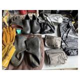 Rain suits, Boots, Gloves