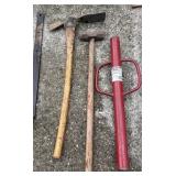 Pick Axe, Sledge Hammer, Post Driver