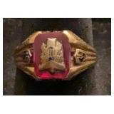 10K yellow gold 1939 MHS class ring