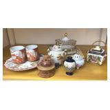 Asian Porcelain Pieces & Incense Burners