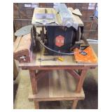 Vtg Stanley Handyman on Handmade Wood Stand