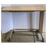 Vtg Adjustable Height Bed Table