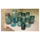 Antique Blue Ball Fruit Jars