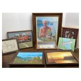 Signed Framed Print by Herman Fox & Other Art