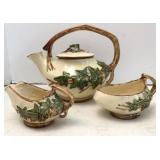 Vtg McCoy Teapot, Sugar & Creamer
