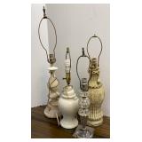 Vtg Lamps (crystal lamp needs wired)