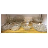 Clear Glass Fruit Bowls & Plates