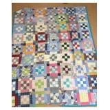 Antique 9-Block Quilt 82x65