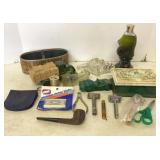 Avon Bottles, Razors & Smoking Pipe