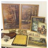 Vtg Framed Robert Wood & Other Prints